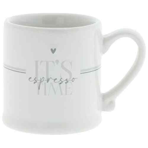 Espressotasse White/It´s Espresso time grau