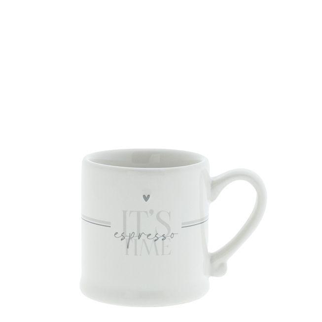 Espressotasse White/It´s Espresso time grau