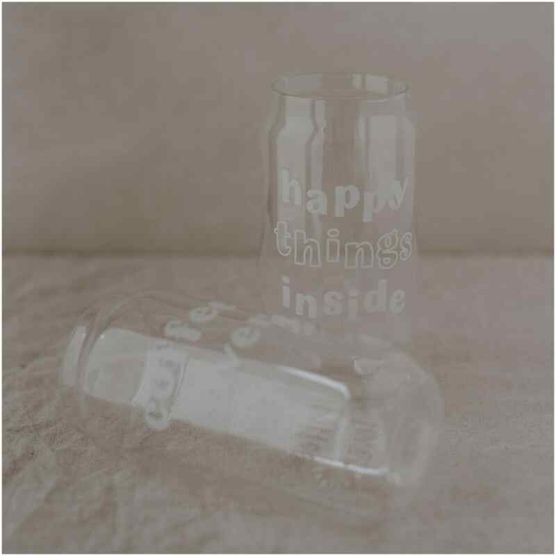Hohes Trinkglas Happy Things