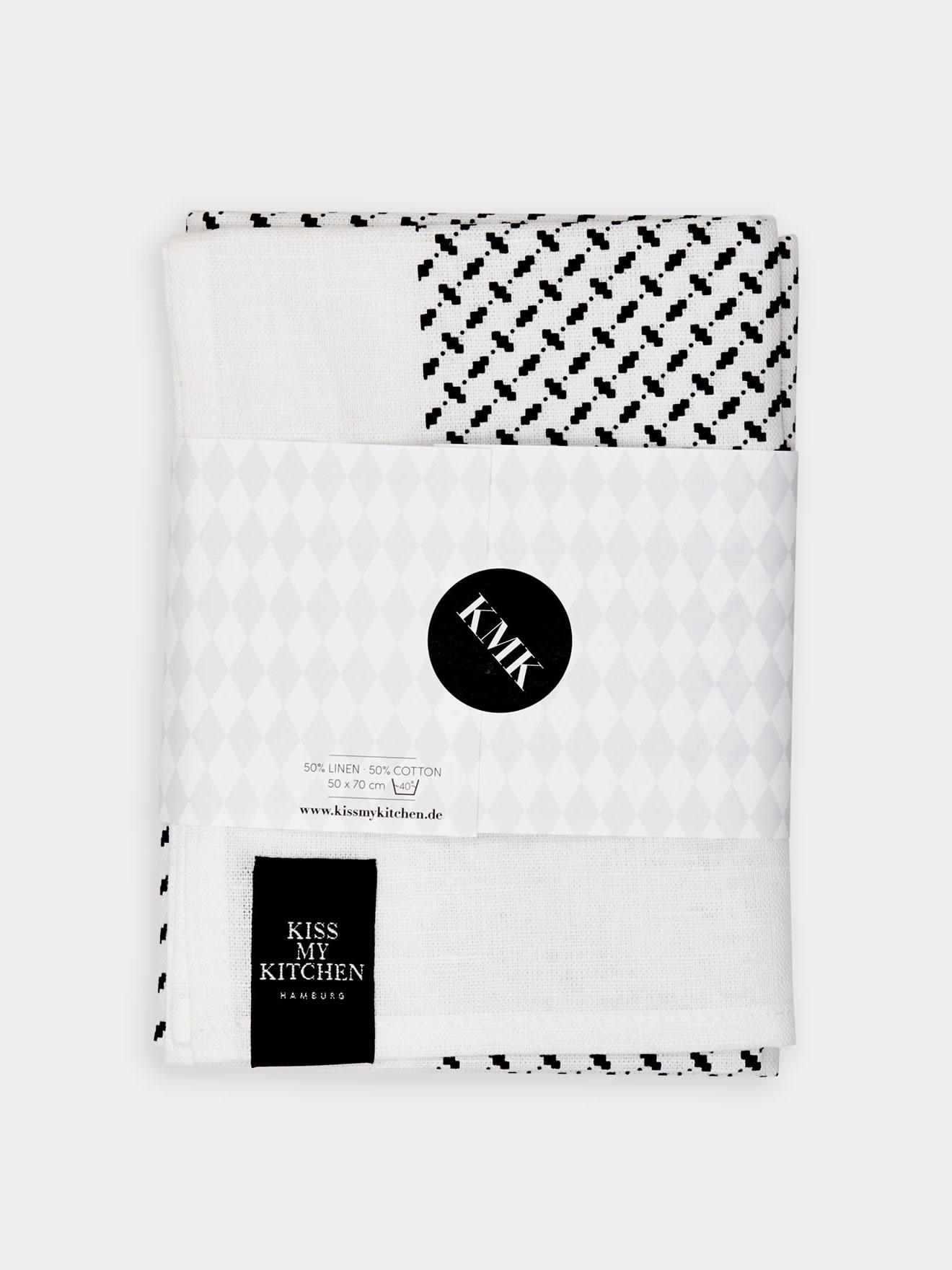 Geschirrtuch Pali Pur white-black