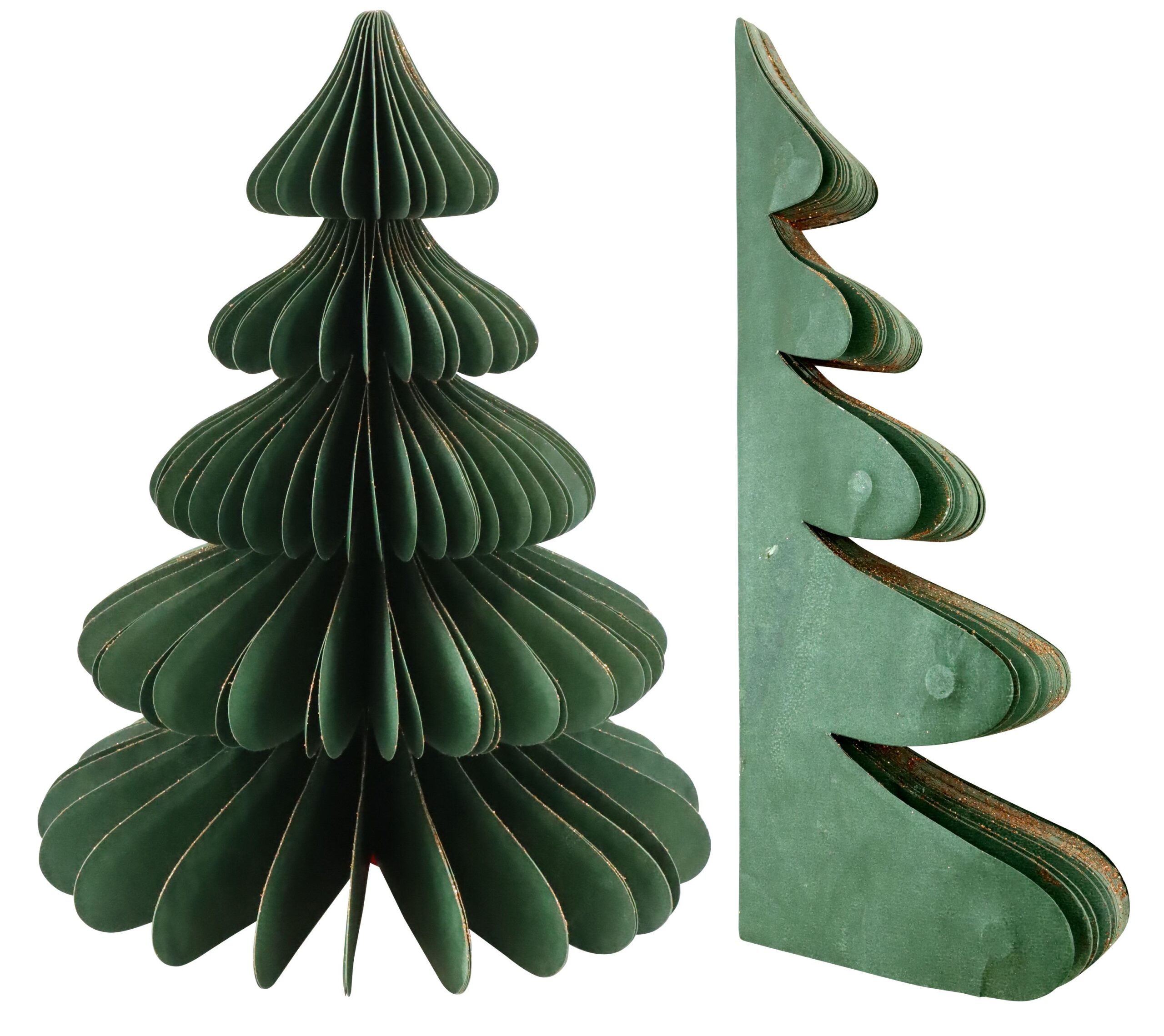 Dekobaum Honeycomb dunkelgrün 25cm