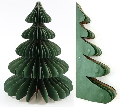 Dekobaum Honeycomb dunkelgrün 25cm