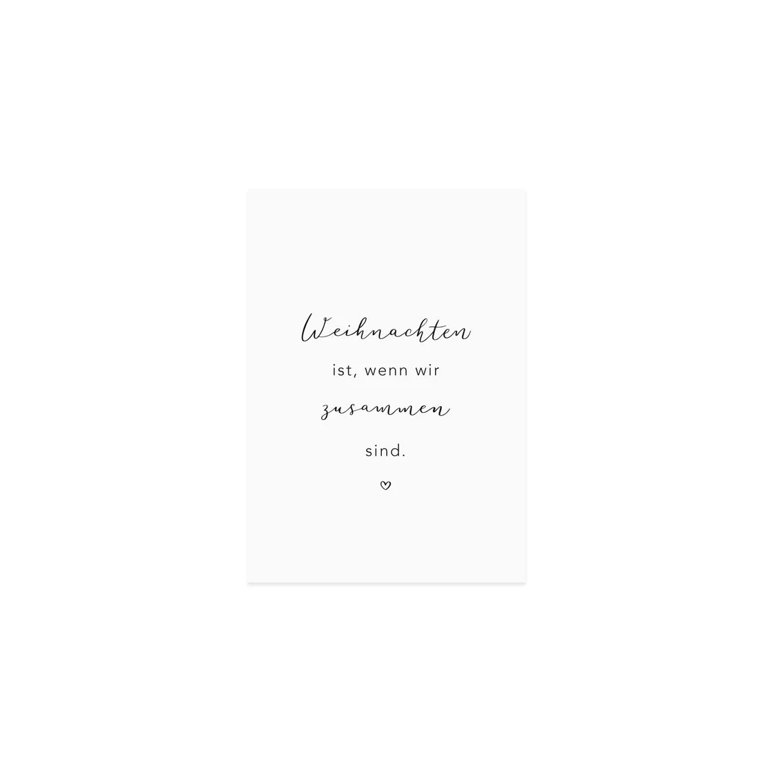 Eulenschnitt Weihnachtskarte Weihnachten ist