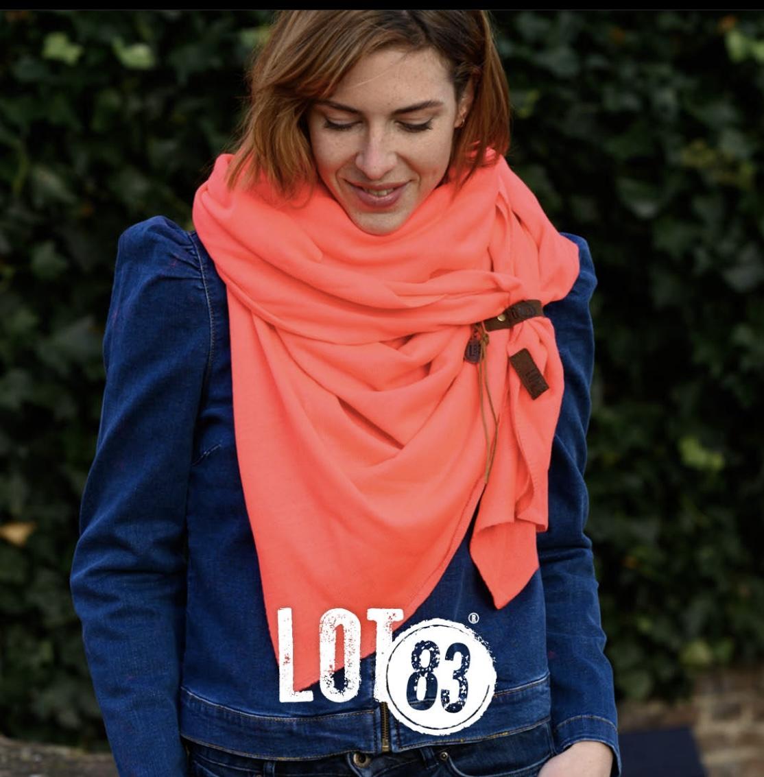 Lot83 Schal Fien neonorange