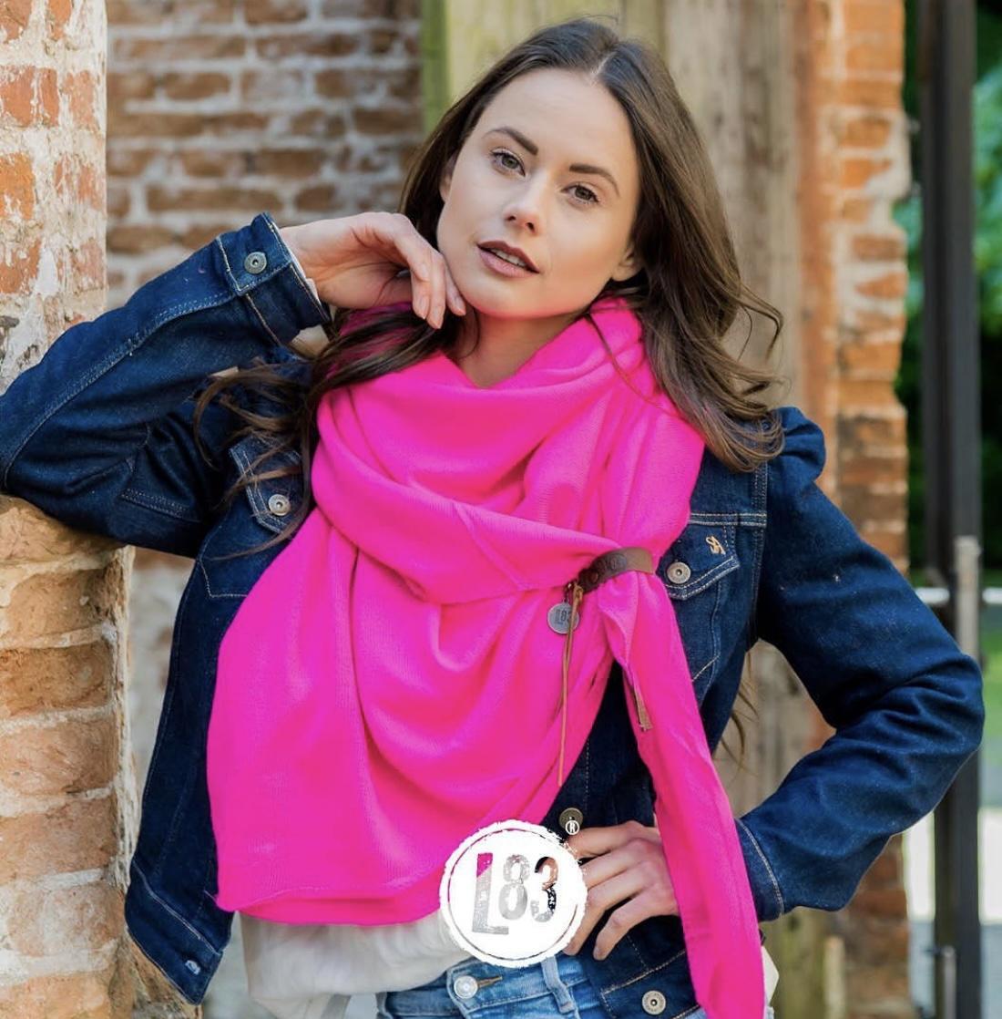 Lot83 Schal Fien neonpink