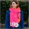 Lot83 Schal Fien Twin neonorange pink