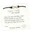 Kerze mit Armband Infinity
