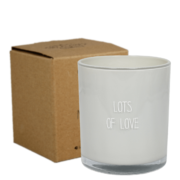 gl.co.lgry box Kerze mit Holzdocht - Lots of Love