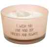 gl.cr.001.04 Kerze mit Kristall - I wish you love