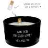 gl.mb.003.01 Kerze Message in a Bottle - Who said you could leave