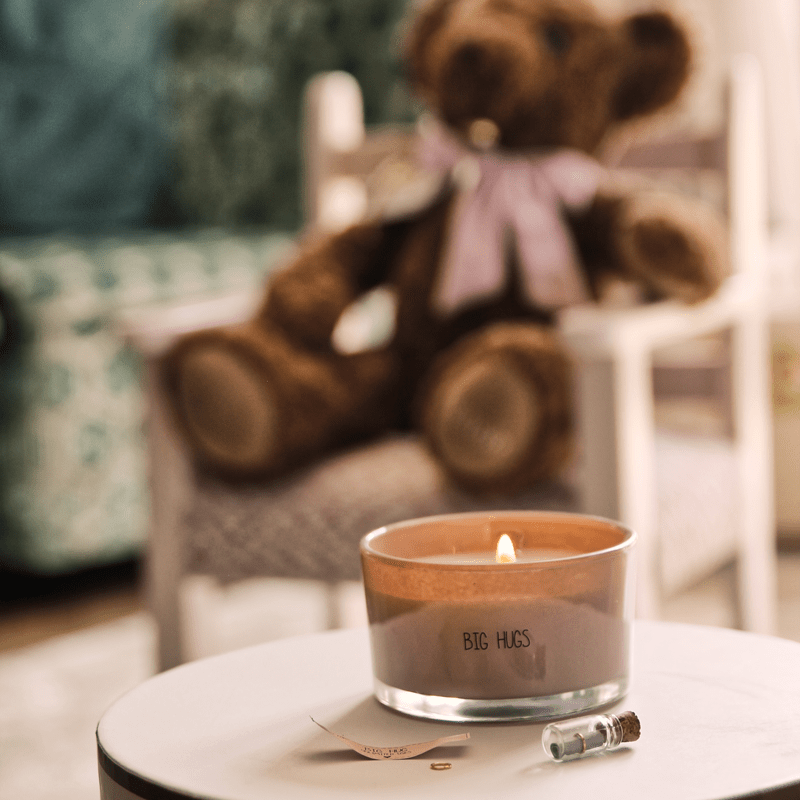 gl.mb.003.04 Kerze Message in a Bottle - Big Hugs