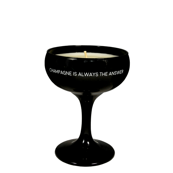 gl.wi.007.01_lr Kerze Champagner-Schale Champagne is always the answer