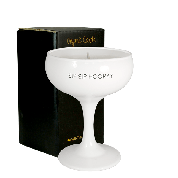 Kerze Champagner-Schale Sip Sip Hooray
