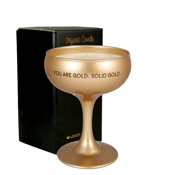 gl.wi.007.07_1lr Kerze Champagner-Schale You are Gold Solid Gold