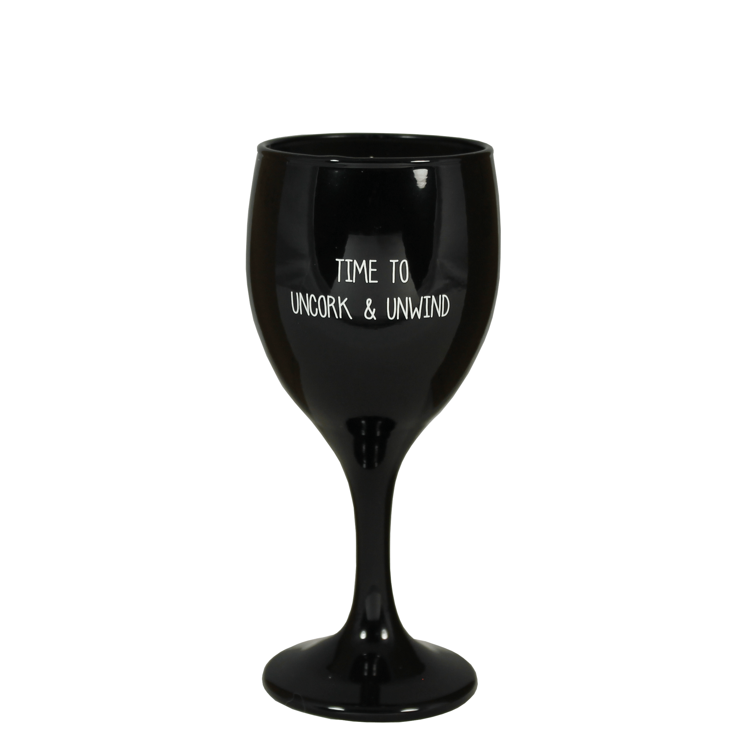 Kerze Weinglas klein Time to uncork and unwind