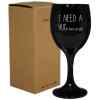 Kerze Weinglas groß I need a Hug