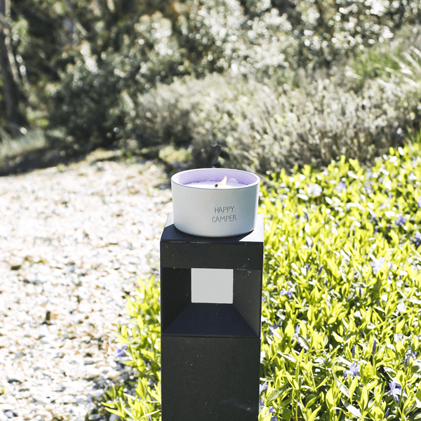 Kerze Outdoor - Happy Camper