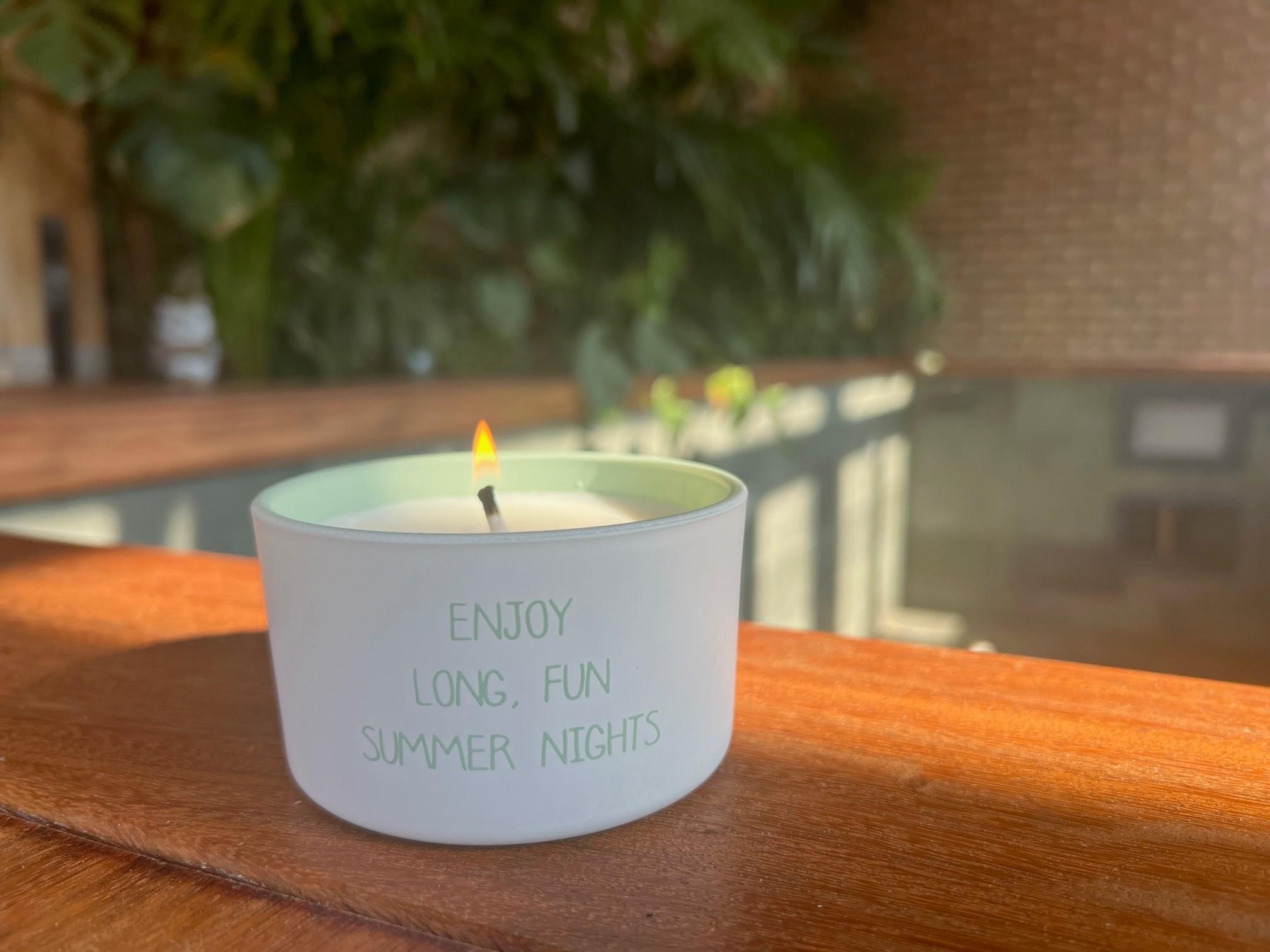 Kerze Outdoor - Enjoy long fun summer