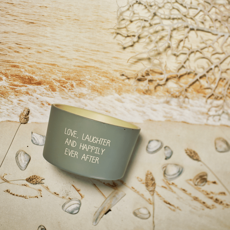 Kerze Outdoor - Love, Laughter and Happily Ever after