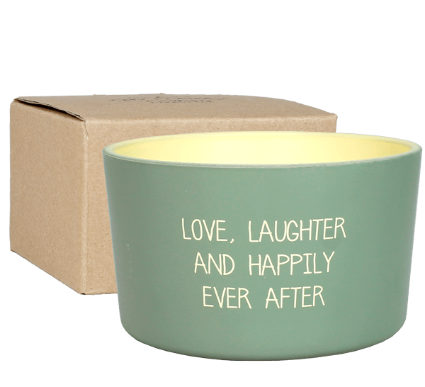 Kerze Outdoor - Love, Laughter and Happily Ever after