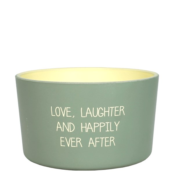 Kerze Outdoor - Love, Laughter and Happily Ever after