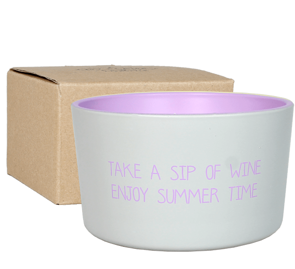 Kerze Outdoor - Take a Sip of Wine