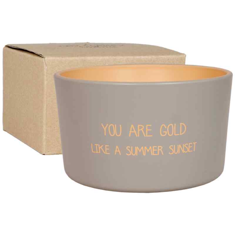 Kerze Outdoor - You are Gold Like a Summer Sunset