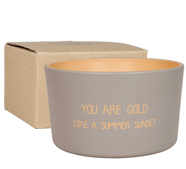 Kerze Outdoor - You are Gold Like a Summer Sunset