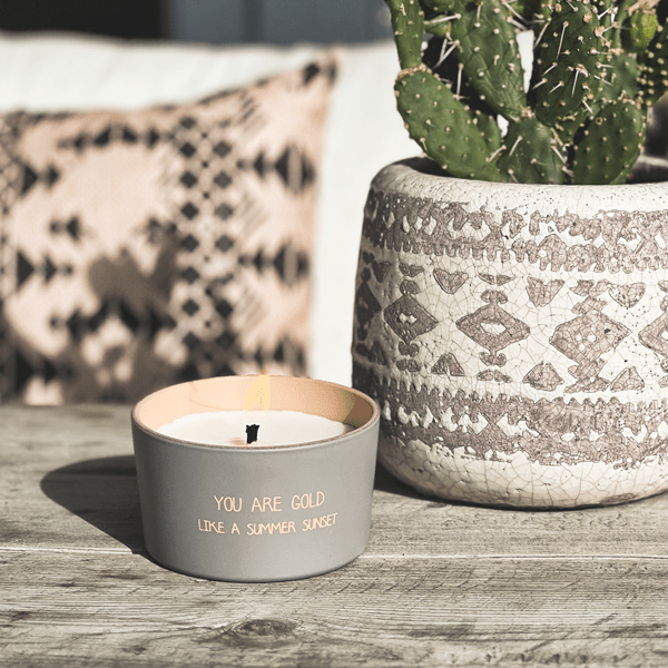 Kerze Outdoor - You are Gold Like a Summer Sunset
