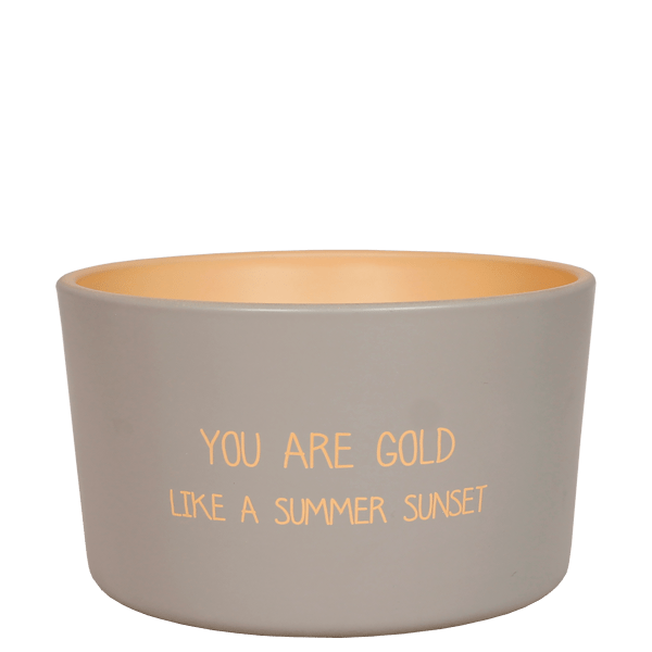 Kerze Outdoor - You are Gold Like a Summer Sunset