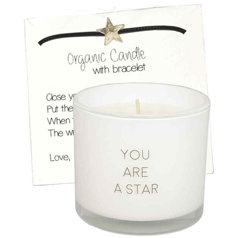 Kerze mit Armband You are a Star 3 Kerze mit Armband You are a Star
