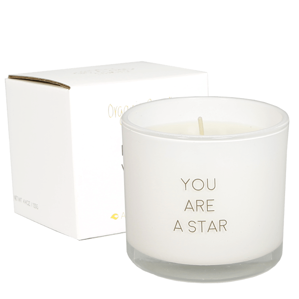 Kerze mit Armband You are a Star