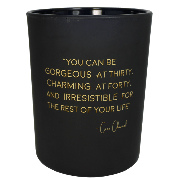 xbg.1012.mbl5 Kerze Quotes - Gorgeous, Charming and Irresistible