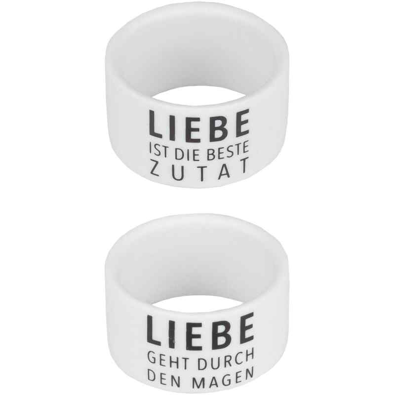 Räder Serviettenring Porzellan Liebe 2er Set 3 Räder Serviettenring Porzellan Liebe 2er Set