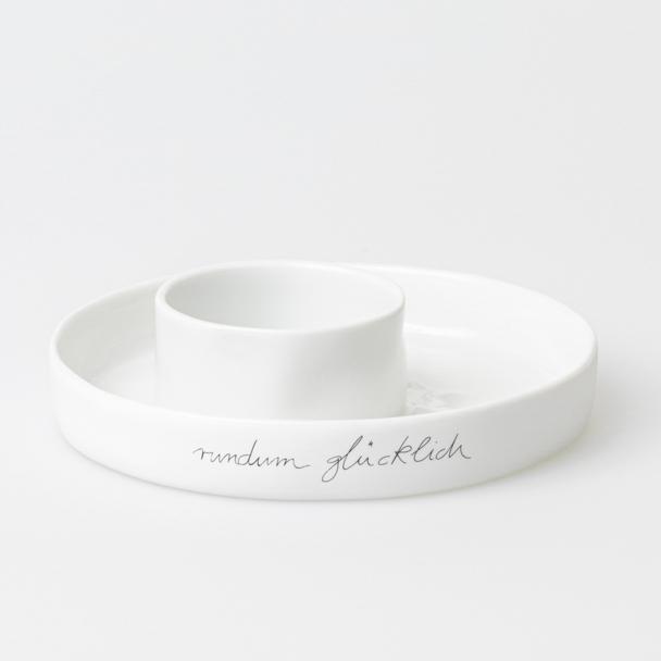Räder Porzellan Schale Mittelpunkt rundum glücklich