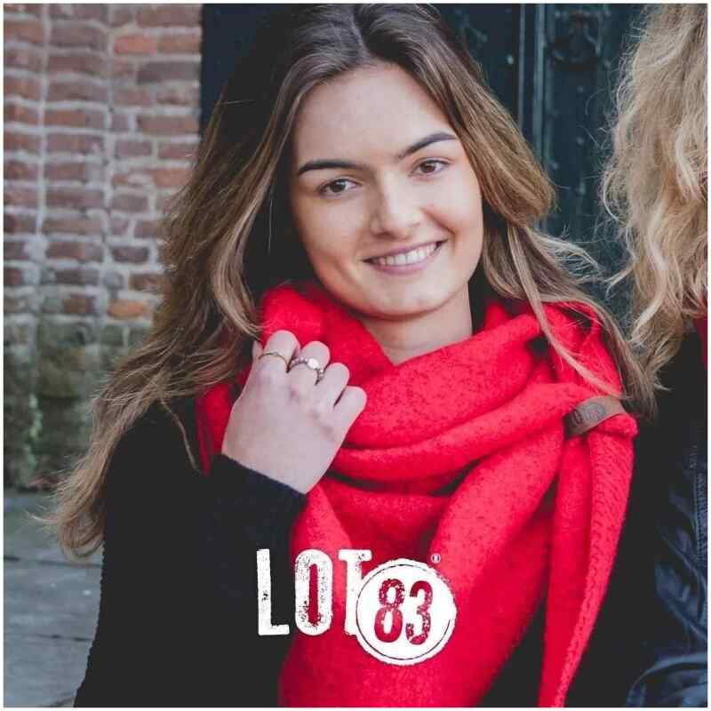 Lot83 Schal Nina Rood