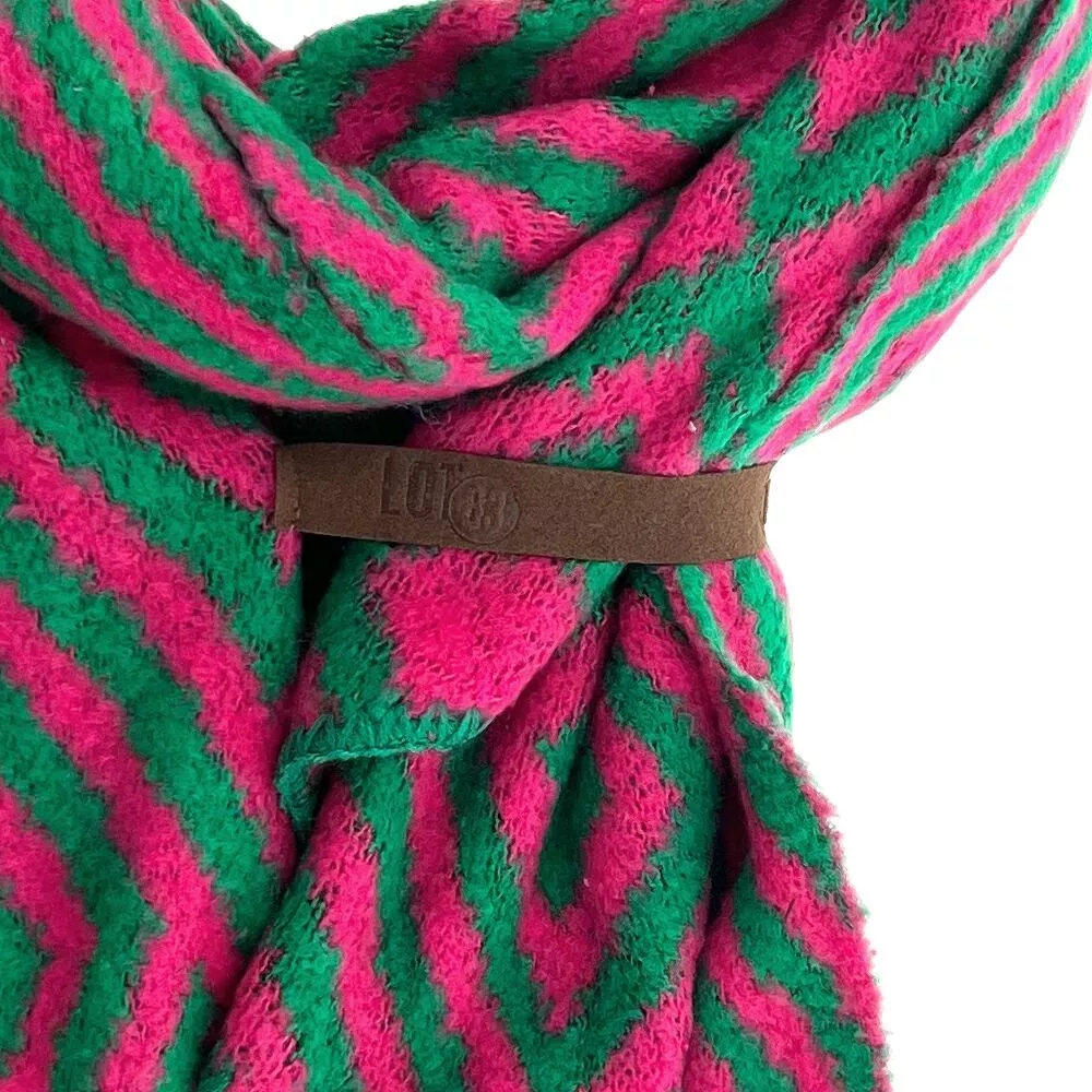 Lot83 Schal Fem artic grün pink