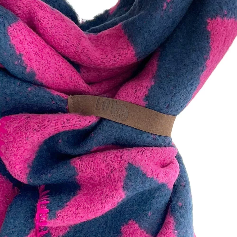 Lot83 Schal Fem Zigzac navy pink