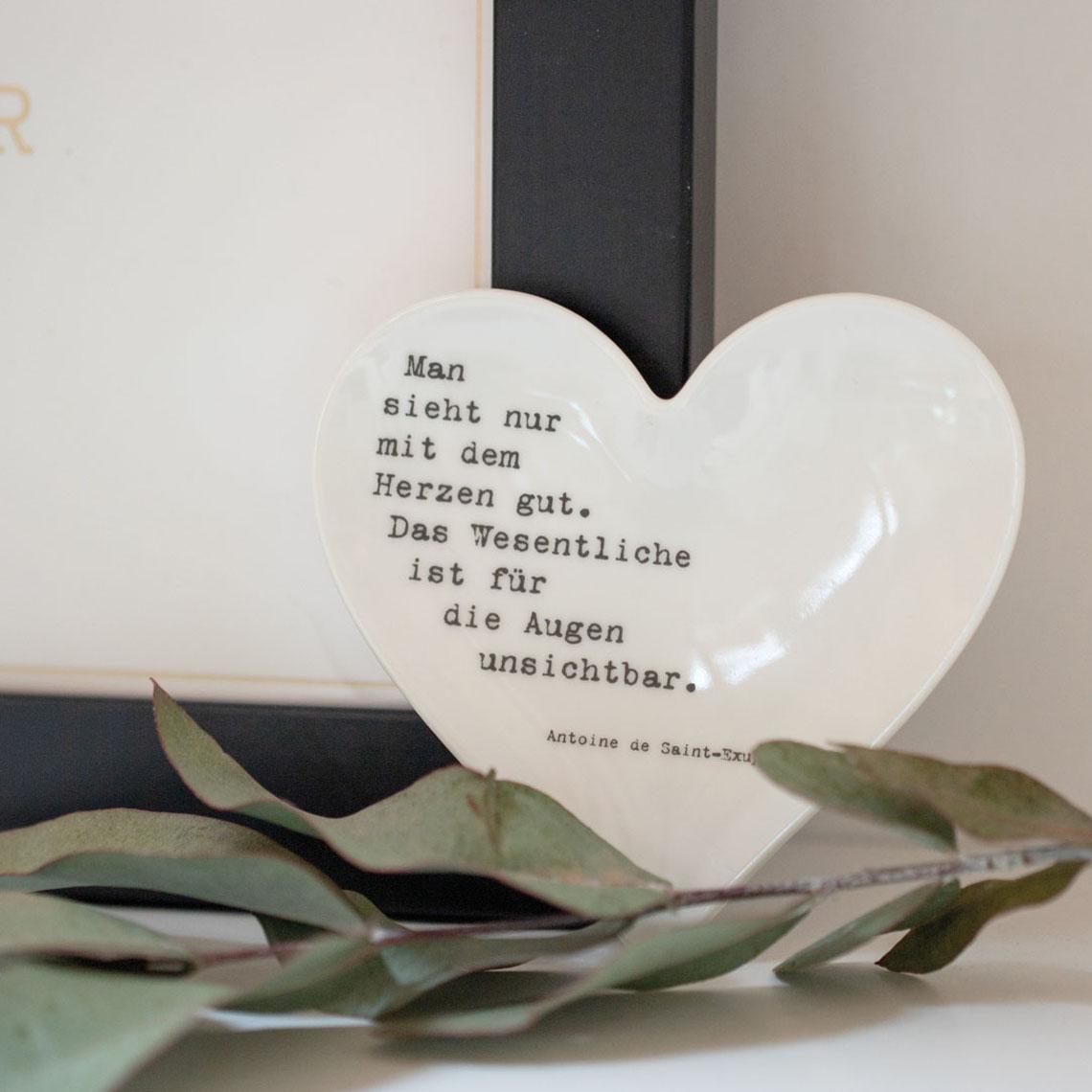 Herzteller klein Man sieht nur mit dem Herzen gut