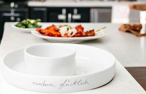 Räder Porzellan Schale Mittelpunkt rundum glücklich