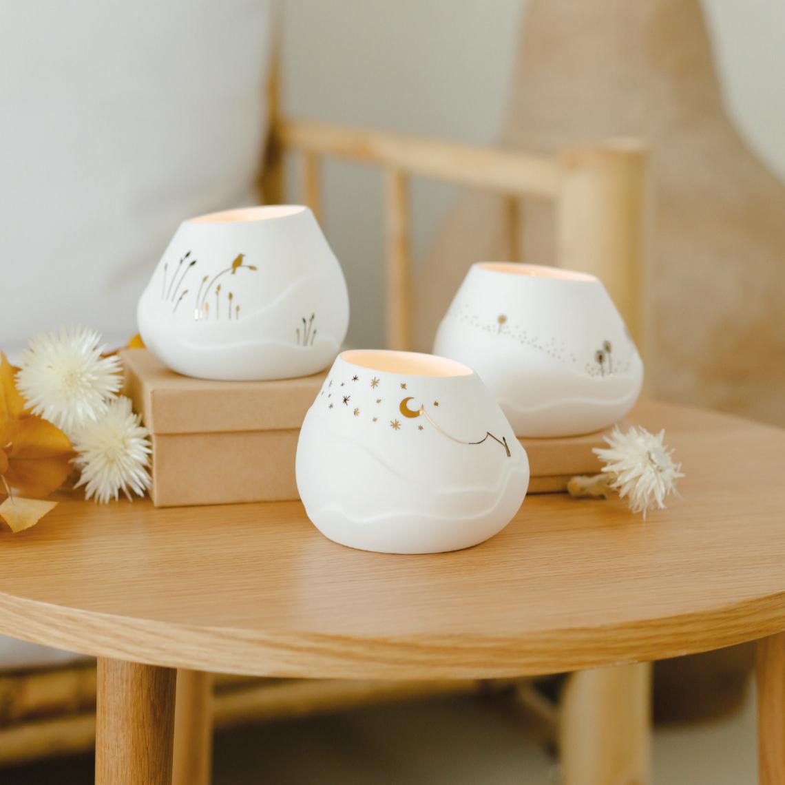 Räder Porzellan Lichtlandschaft Mond