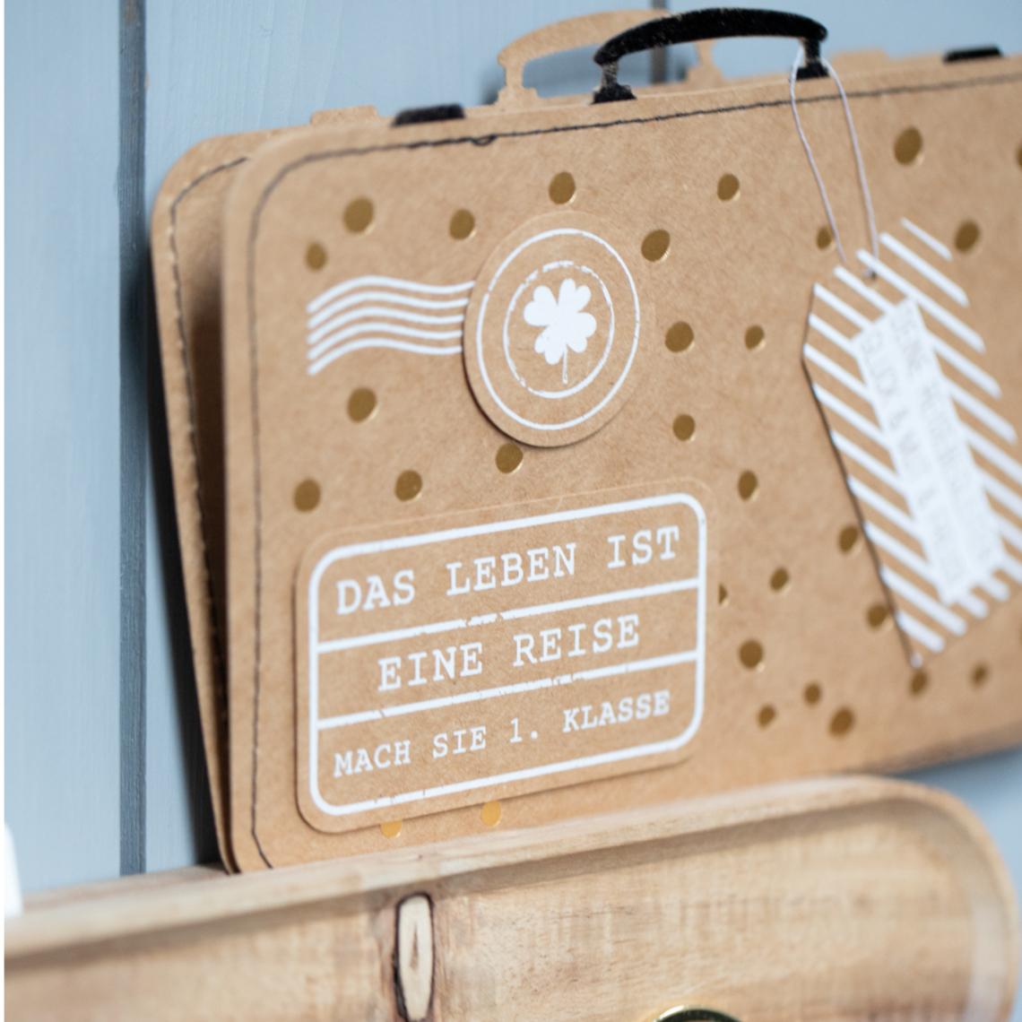 Räder Kofferkarte Das Leben ist eine Reise