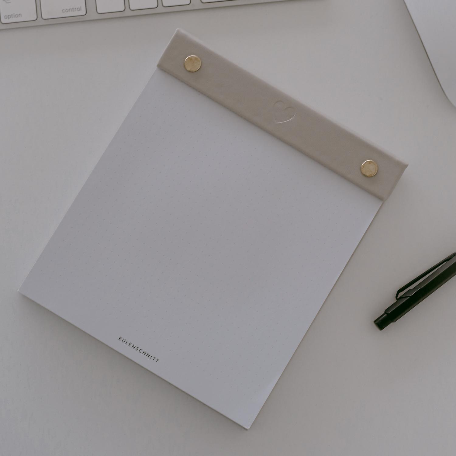 Eulenschnitt Notizblock Herz nachfüllbar