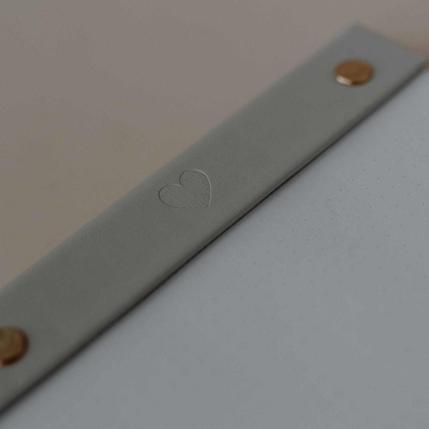 Eulenschnitt Notizblock Herz nachfüllbar