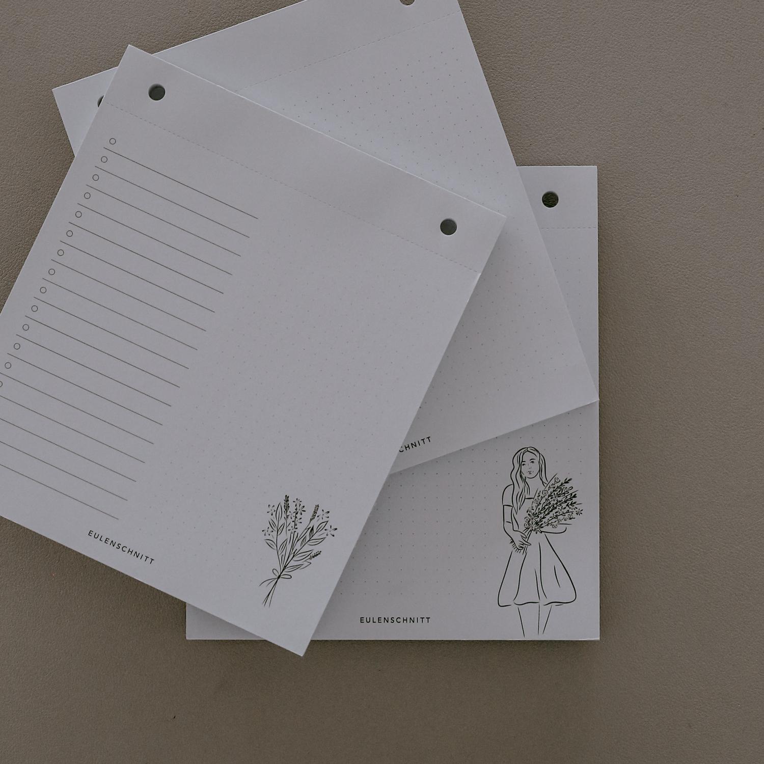 Eulenschnitt Nachfüllblock Blumenstrauß