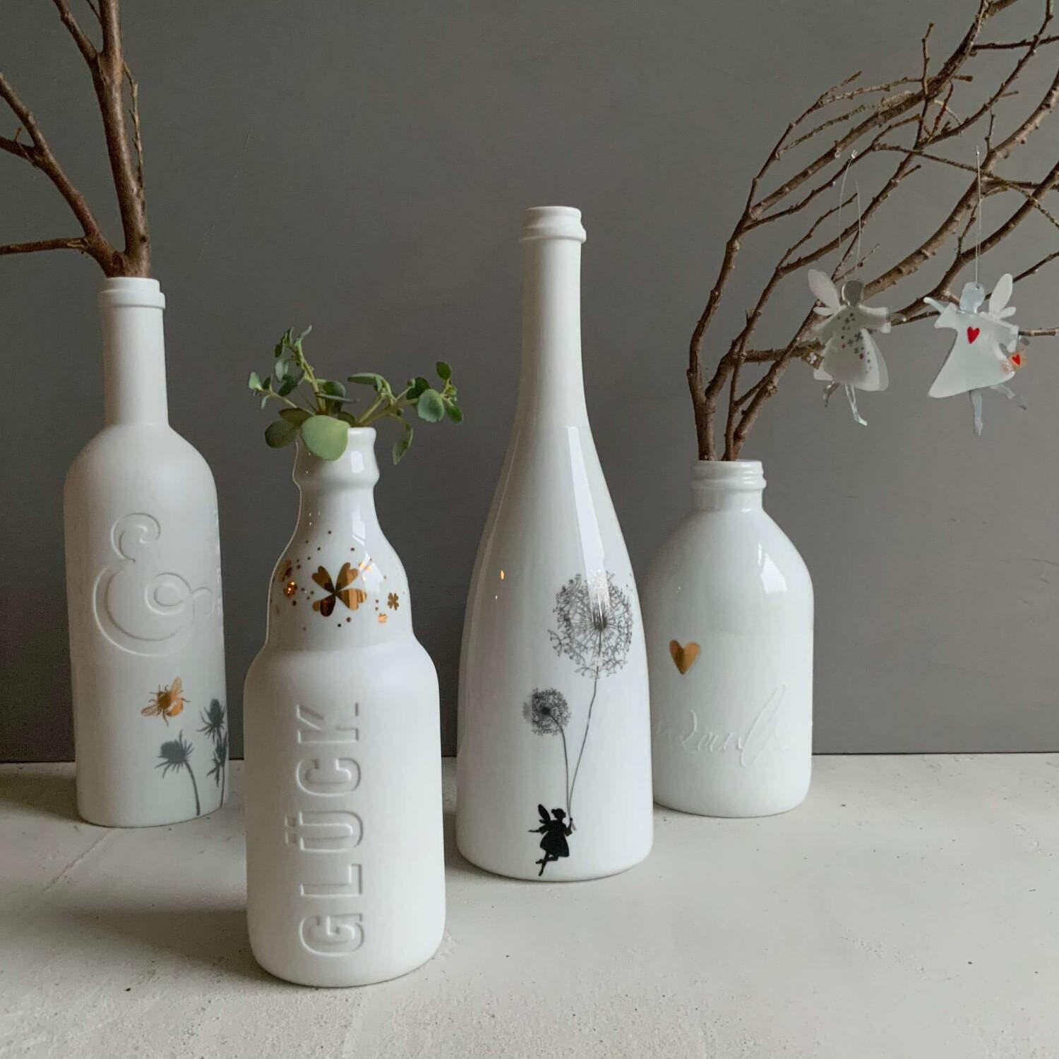 Goodoldfriends Flaschenvase Glück