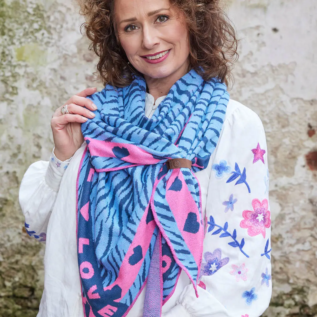 Lot83 Sommerschal Mae blau