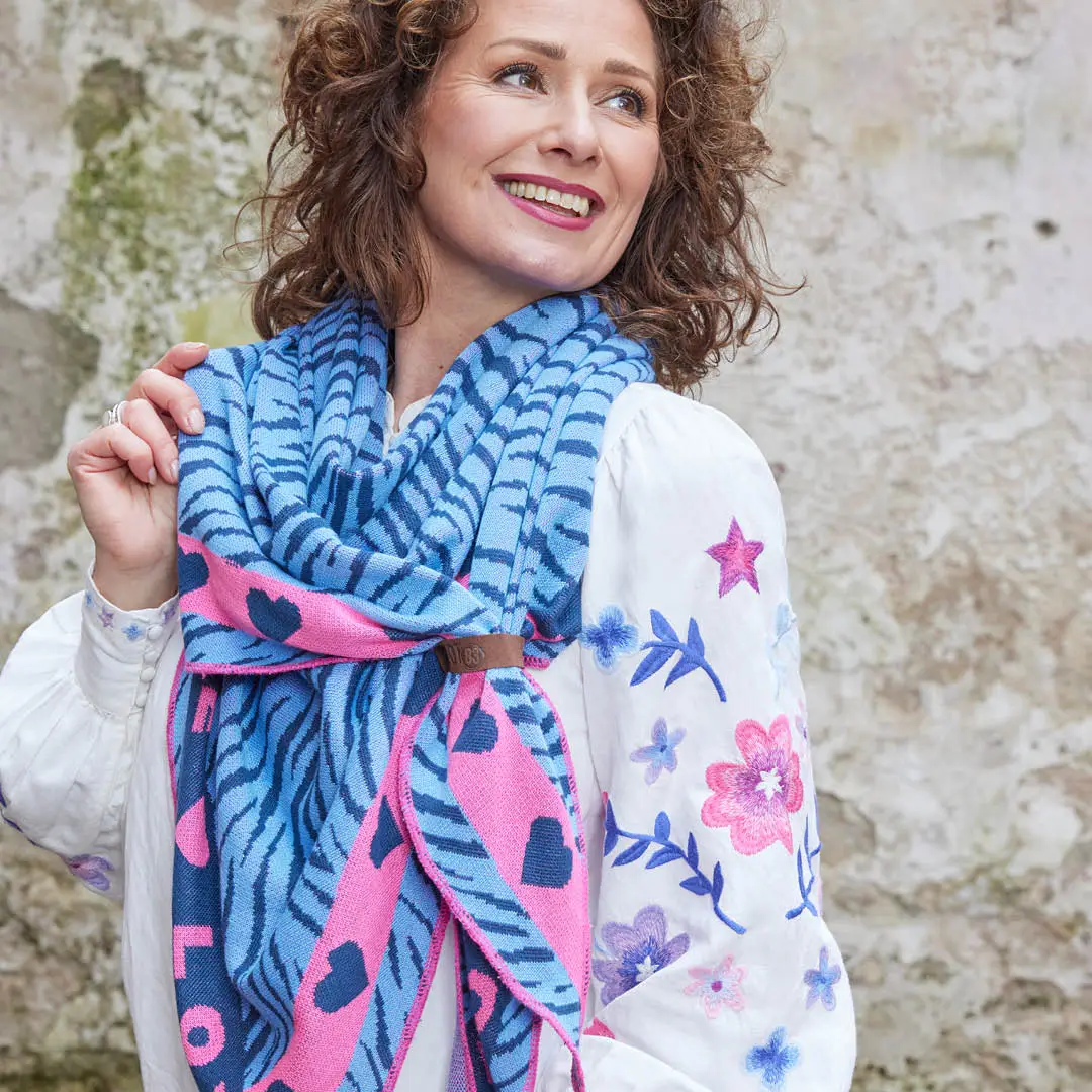 Lot83 Sommerschal Mae blau