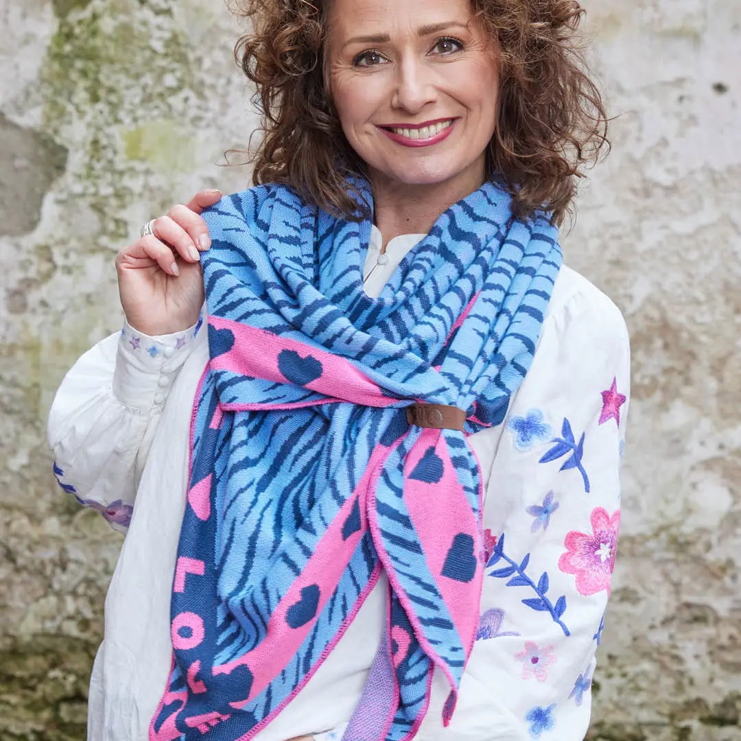 Lot83 Sommerschal Mae blau