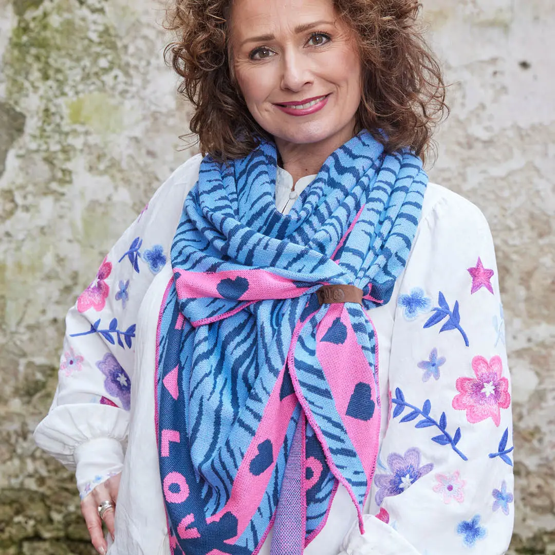 Lot83 Sommerschal Mae blau